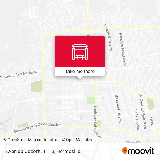 Avenida Cocorit, 1113 map
