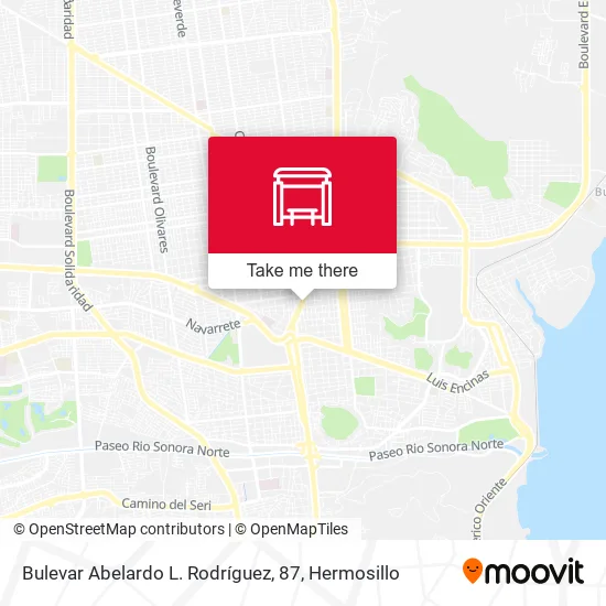 Bulevar Abelardo L. Rodríguez, 87 map