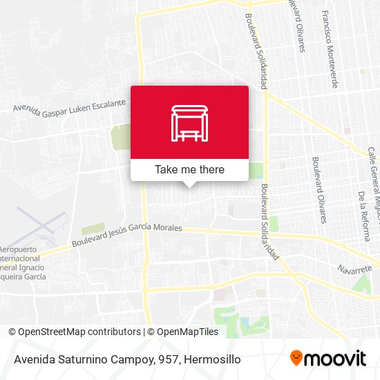Avenida Saturnino Campoy, 957 map