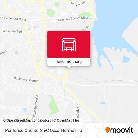 Periférico Oriente, Sn-C Oxxo map