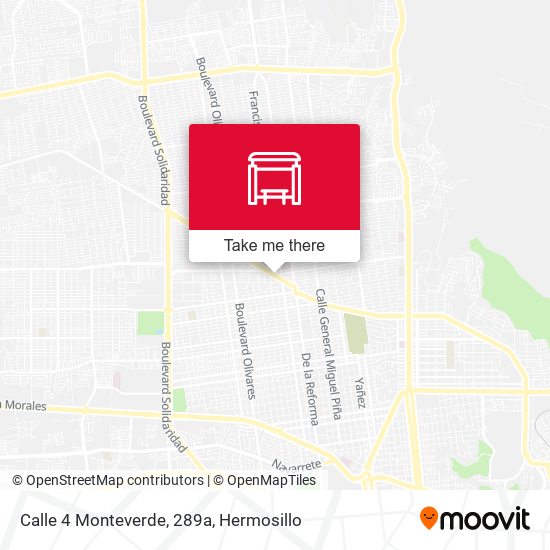 Mapa de Calle 4 Monteverde, 289a