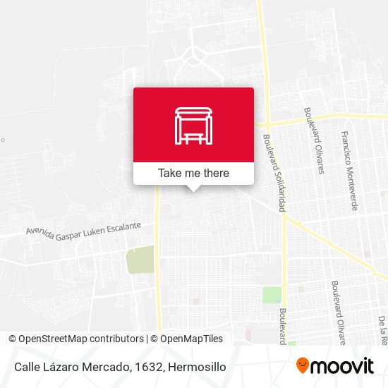 Mapa de Calle Lázaro Mercado, 1632