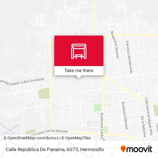 Mapa de Calle Republica De Panama, 6073