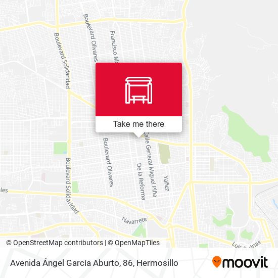 Mapa de Avenida Ángel García Aburto, 86