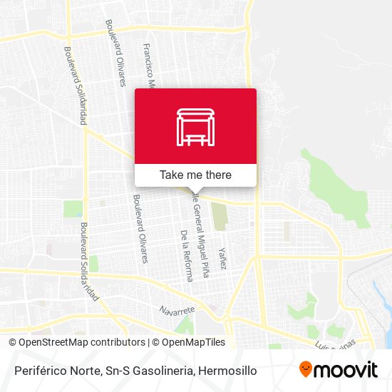 Mapa de Periférico Norte, Sn-S Gasolineria