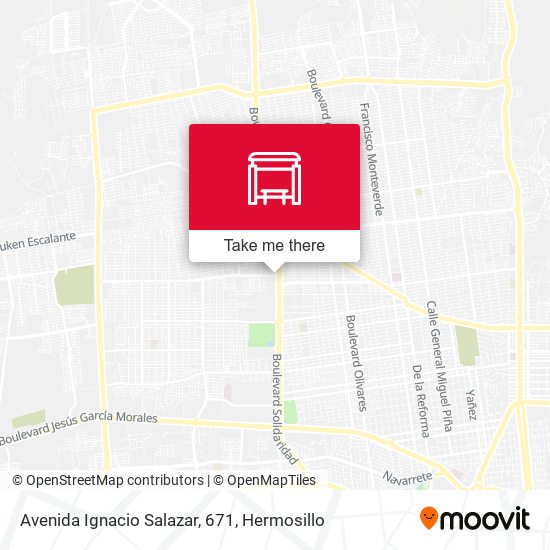 Mapa de Avenida Ignacio Salazar, 671
