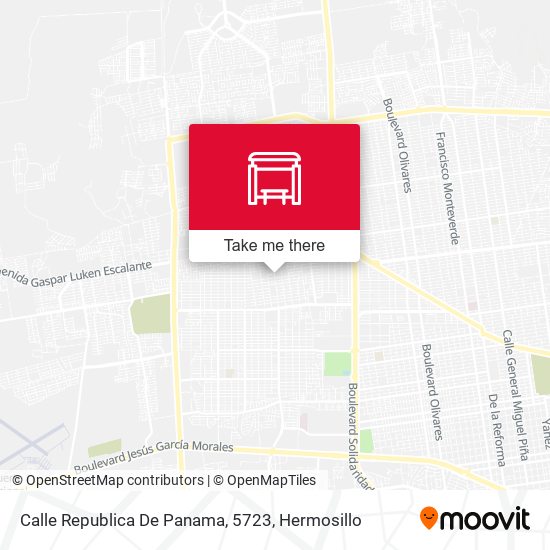 Mapa de Calle Republica De Panama, 5723