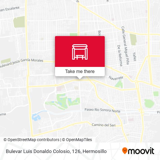 Bulevar Luis Donaldo Colosio, 126 map
