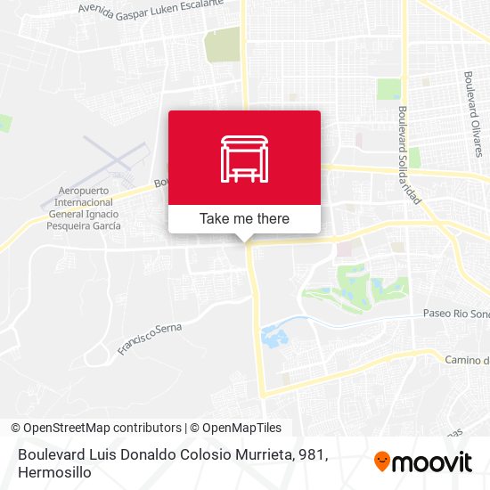 Mapa de Boulevard Luis Donaldo Colosio Murrieta, 981