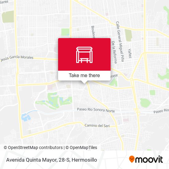 Avenida Quinta Mayor, 28-S map