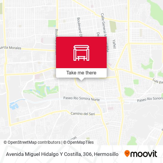 Avenida Miguel Hidalgo Y Costilla, 306 map