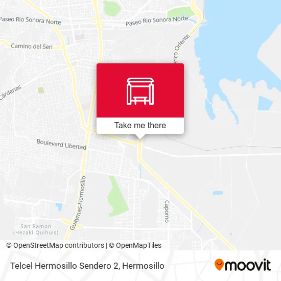 Telcel Hermosillo Sendero 2 map