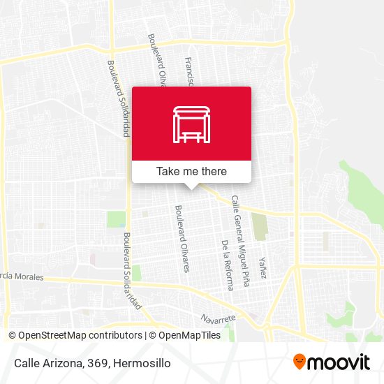 Mapa de Calle Arizona, 369