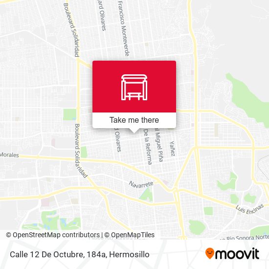 Calle 12 De Octubre, 184a map