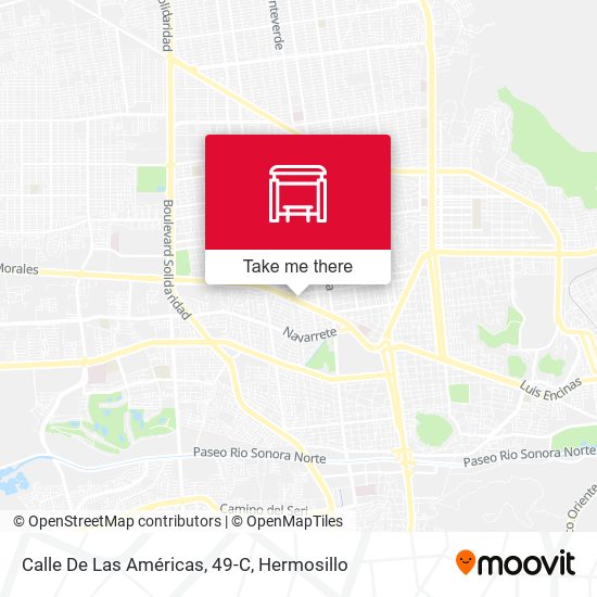 Mapa de Calle De Las Américas, 49-C