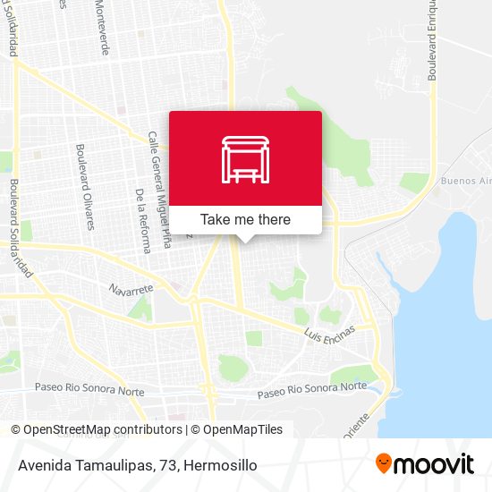 Mapa de Avenida Tamaulipas, 73