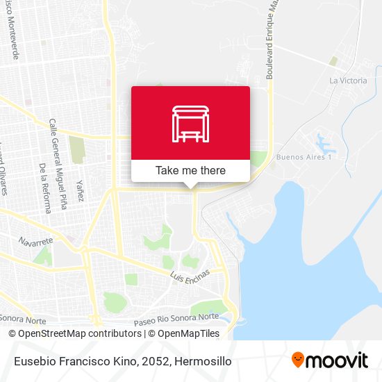 Eusebio Francisco Kino, 2052 map