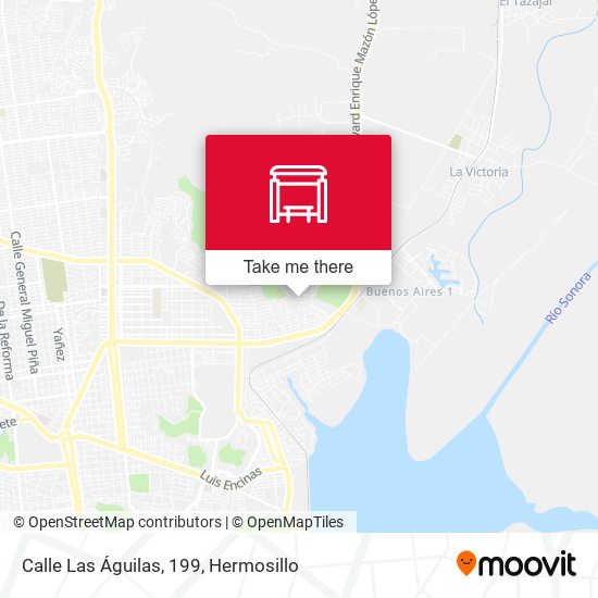 Mapa de Calle Las Águilas, 199