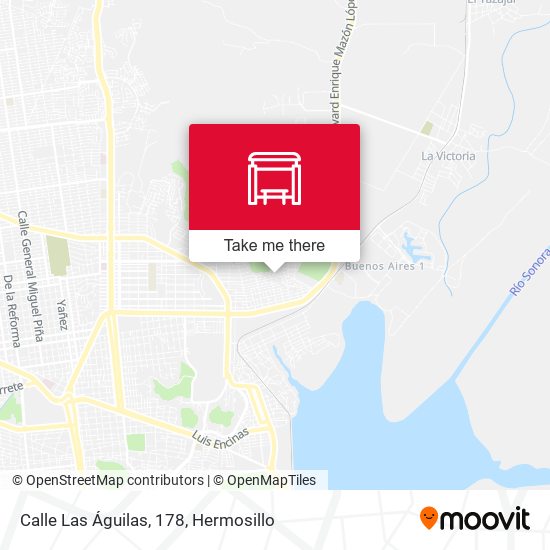 Mapa de Calle Las Águilas, 178