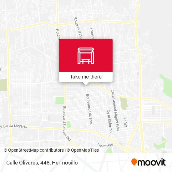 Mapa de Calle Olivares, 448