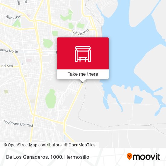 De Los Ganaderos, 1000 map
