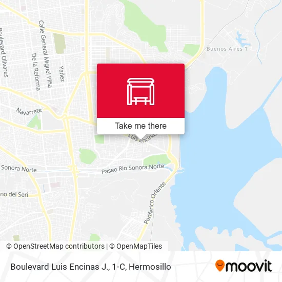 Boulevard Luis Encinas J., 1-C map