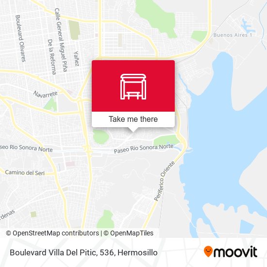 Boulevard Villa Del Pitic, 536 map
