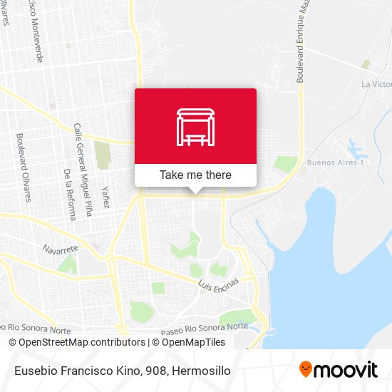 Mapa de Eusebio Francisco Kino, 908