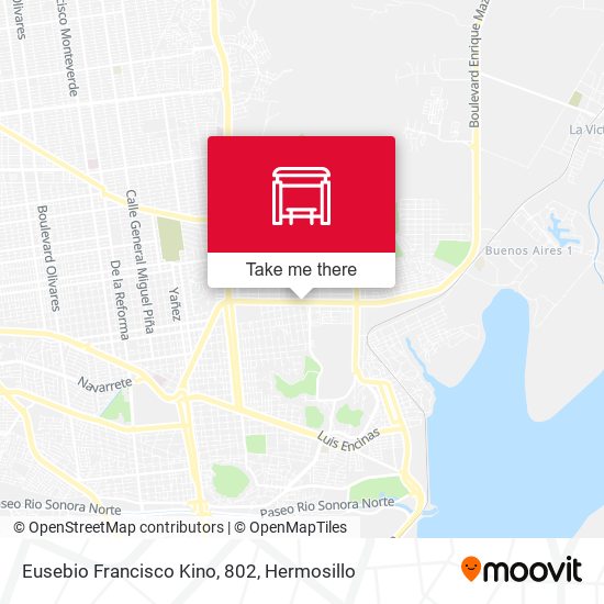 Eusebio Francisco Kino, 802 map
