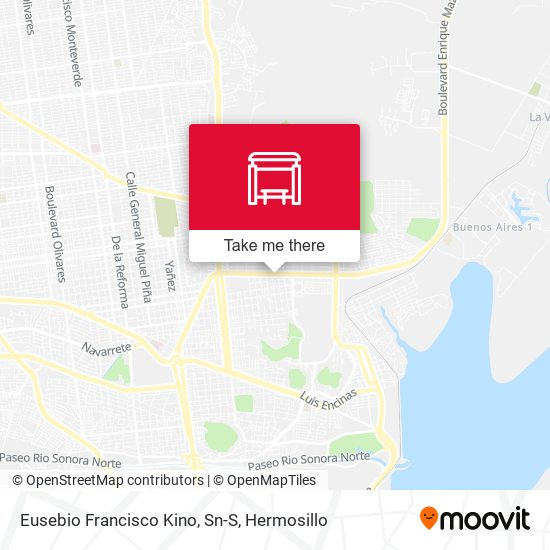 Eusebio Francisco Kino, Sn-S map