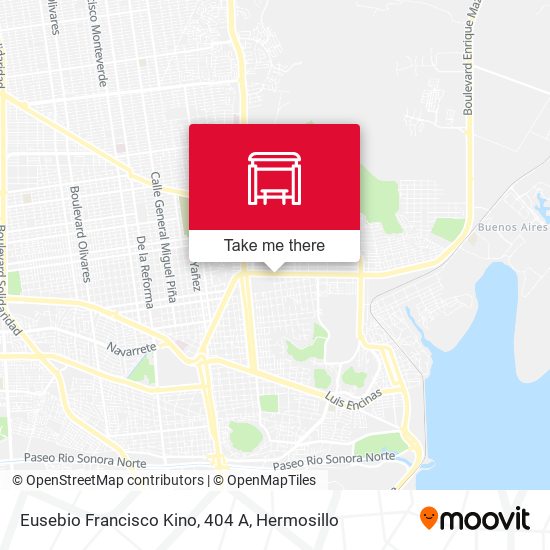 Eusebio Francisco Kino, 404 A map