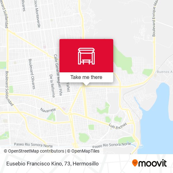 Eusebio Francisco Kino, 73 map