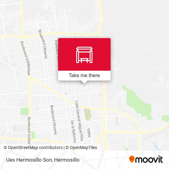Mapa de Ues Hermosillo Son
