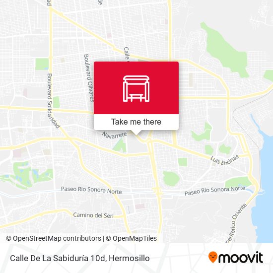Calle De La Sabiduría 10d map