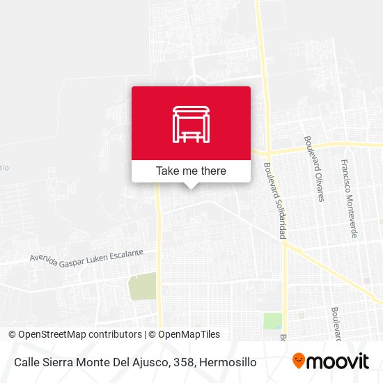 Mapa de Calle Sierra Monte Del Ajusco, 358