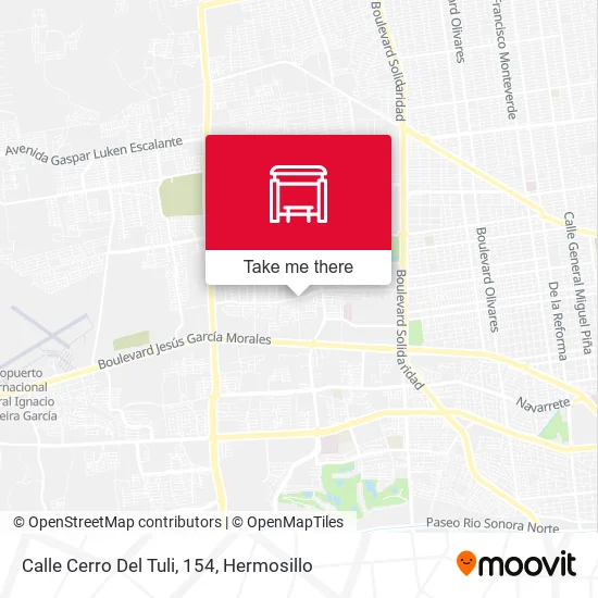 Calle Cerro Del Tuli, 154 map