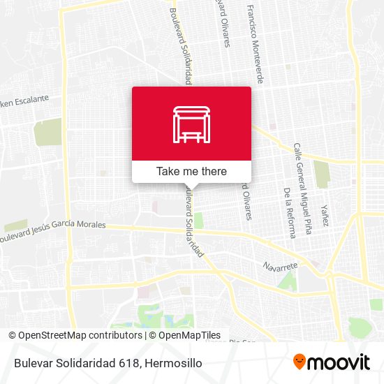 Mapa de Bulevar Solidaridad 618