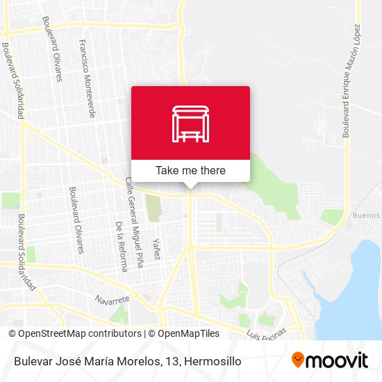 Bulevar José María Morelos, 13 map