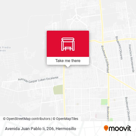 Avenida Juan Pablo Ii, 206 map