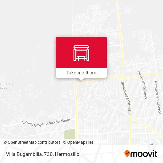 Villa Bugambilia, 730 map