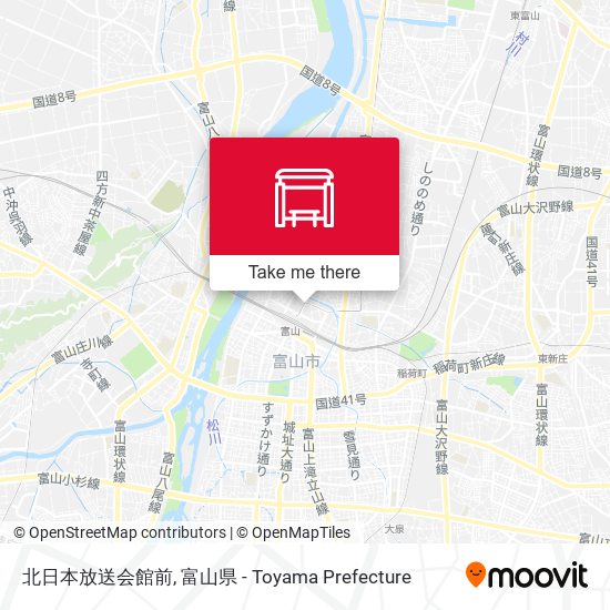 北日本放送会館前 map