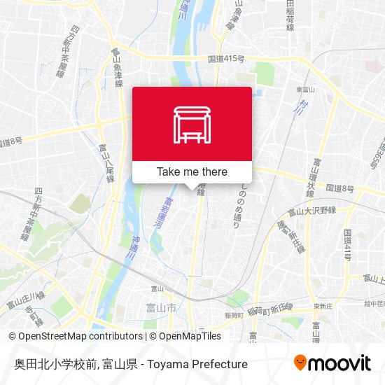 奥田北小学校前 map
