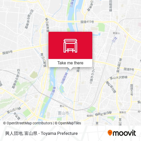 興人団地 map
