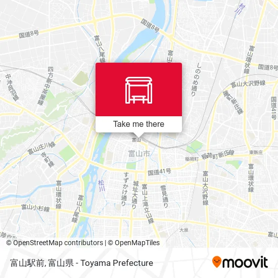 富山駅前 map
