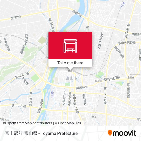 富山駅前 map