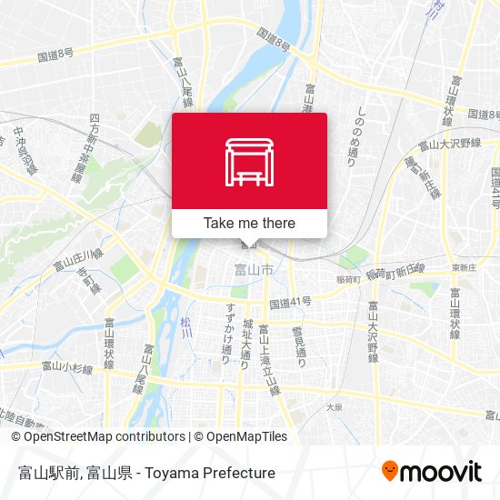 富山駅前 map