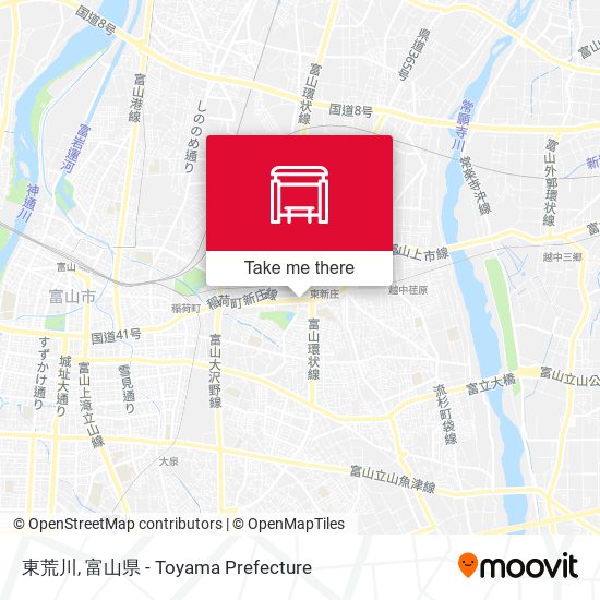 東荒川 map