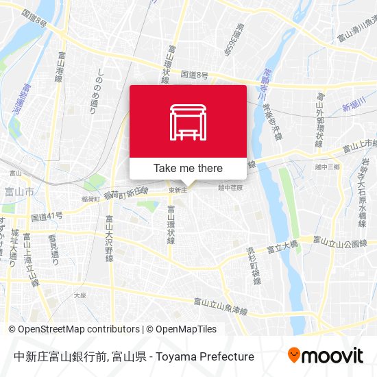 中新庄富山銀行前 map