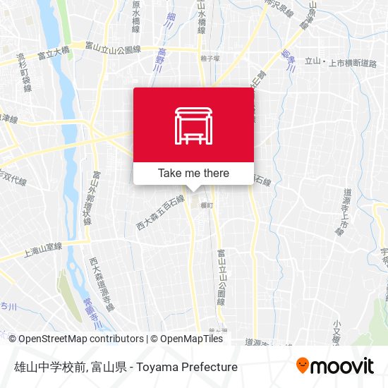 雄山中学校前 map
