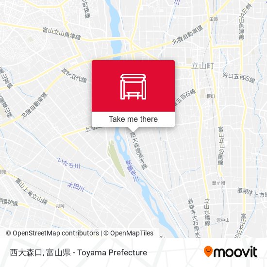 西大森口 map